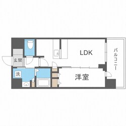 スプランディッド難波キャトルの物件間取画像